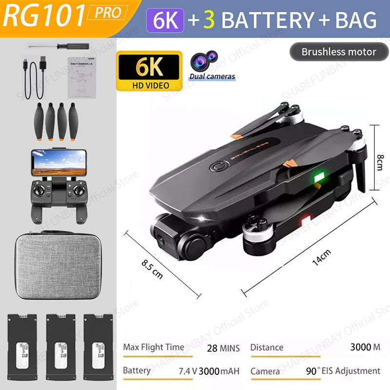 RG101 GPS Drone 8K Pro Dual HD Cam