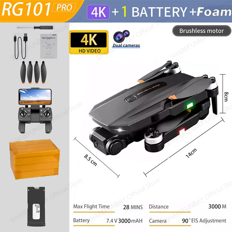 RG101 GPS Drone 8K Pro Dual HD Cam