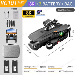 RG101 GPS Drone 8K Pro Dual HD Cam