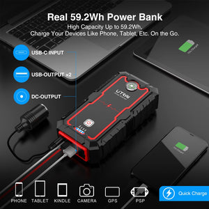Car Battery Starter, Charger & Inflator