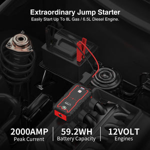 Car Battery Starter, Charger & Inflator