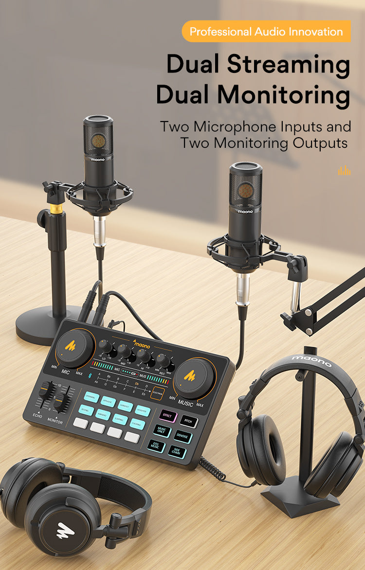 Rechargeable Microphone Mixer
