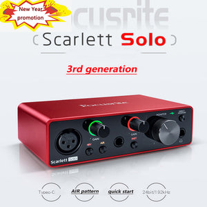 Scarlett Solo 3rd Gen amplifier