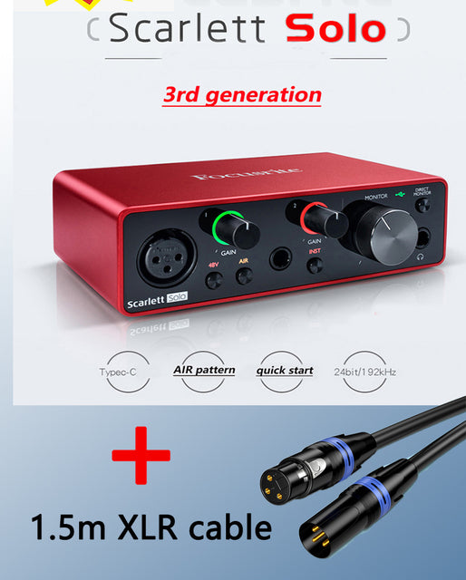 Scarlett Solo 3rd Gen amplifier