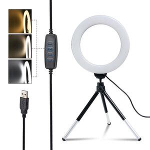 16cm 6 inch Ring Light w/ Tripod