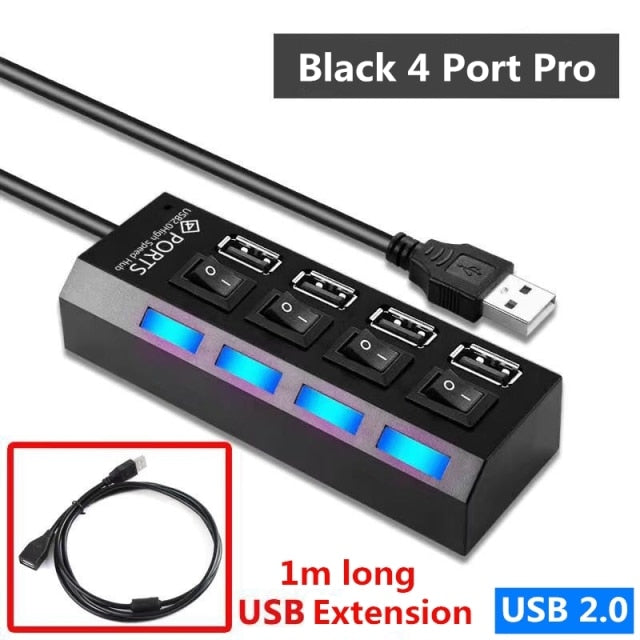 Multiple Ports High-Speed USB Hub – 7 ports