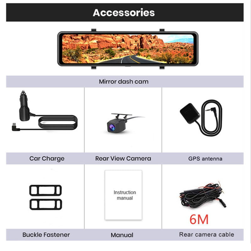 12 Inch Dash Cam